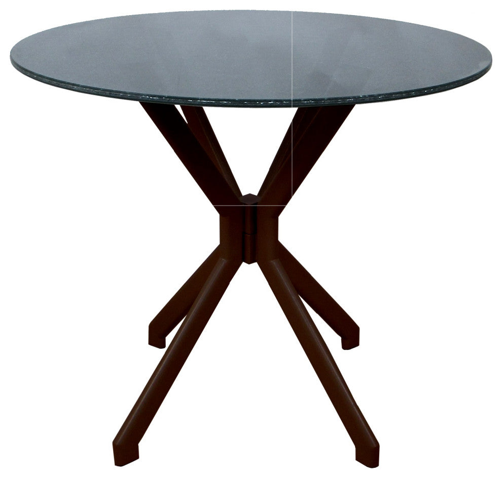 Swivel Counter Metal Pub Set - M-70 Stools 26" or 30", Basin Beige - Brown, 26", Crackle Glass