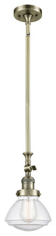 Olean 1-Light Mini Pendant, Antique Brass, Seedy