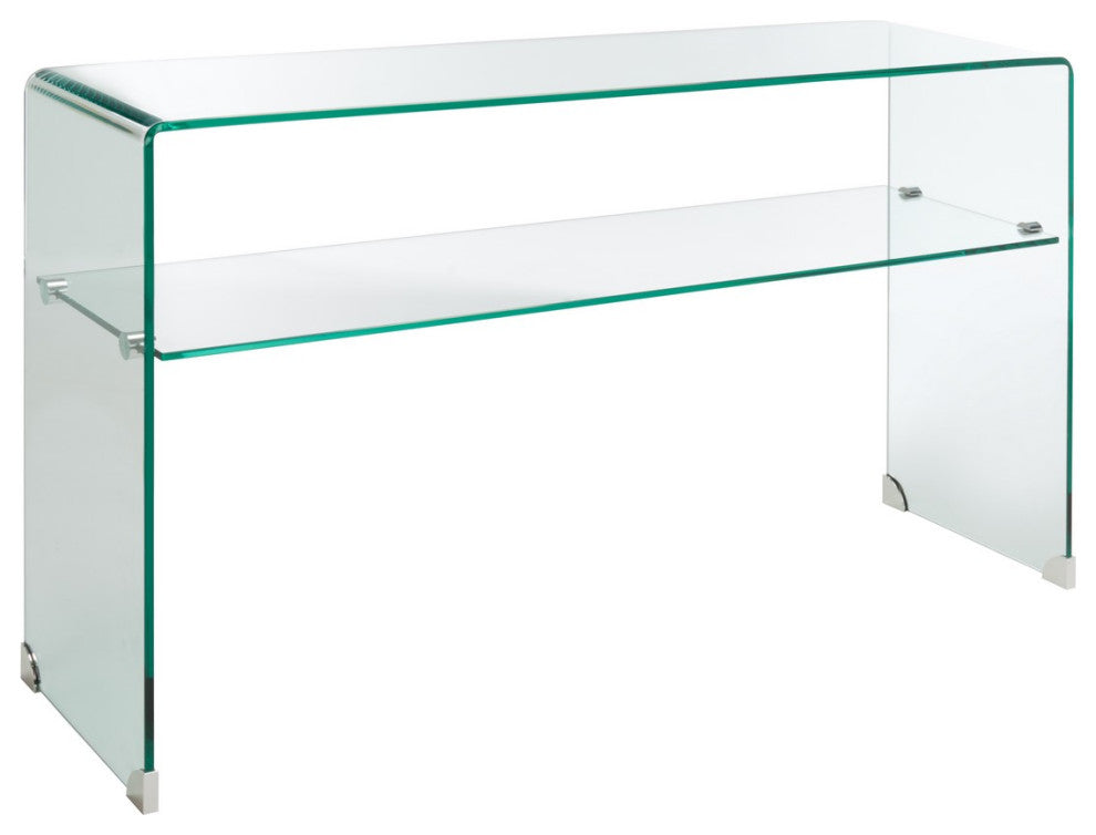 Safavieh Dash Glass 1 Shelf Console Table, Clear