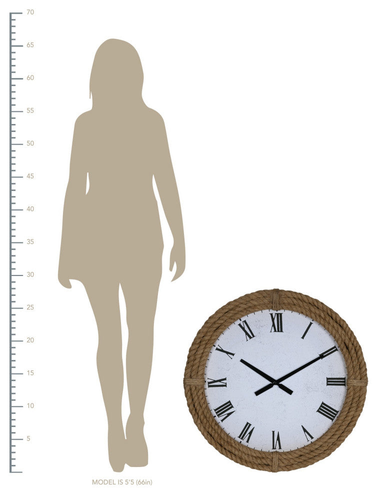 Coastal Rope Wall Clock