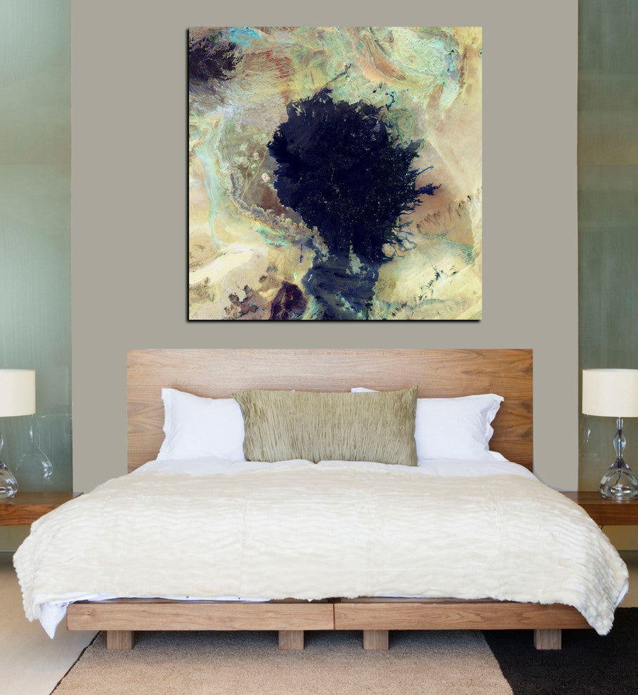 Epic Graffiti "Earth As Art: Lava Field" Giclee Canvas Wall Art, 37"x37"