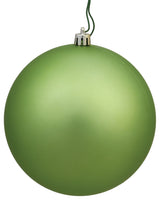 Vickerman N591554DMV 6" Celadon Matte Ball Ornament, 4 per Bag