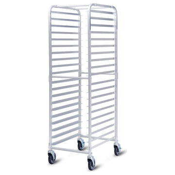 Costway 20 Sheet Aluminum Bun Pan Bakery Rack Rolling Kitchen 26''''x 20'''' x 70''''