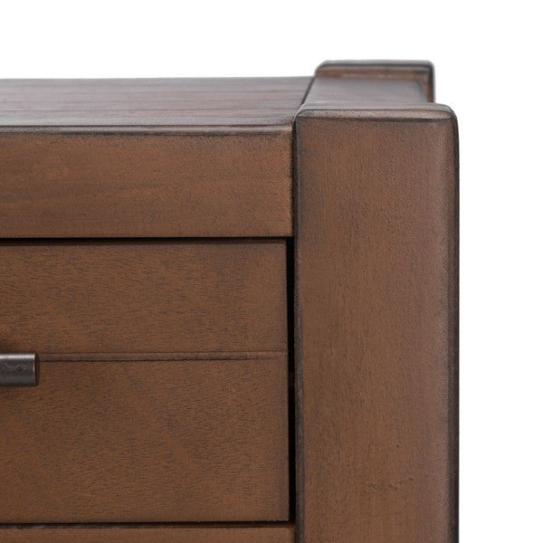 Safavieh Filbert 3 Drawer Console Table, Brown