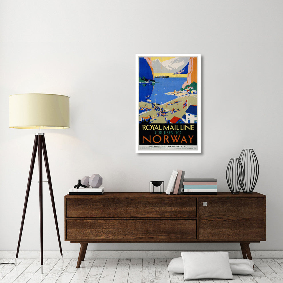 "Royal Mail Cruises / Norway" Digital Paper Print by Daphne Padden, 28"x42"