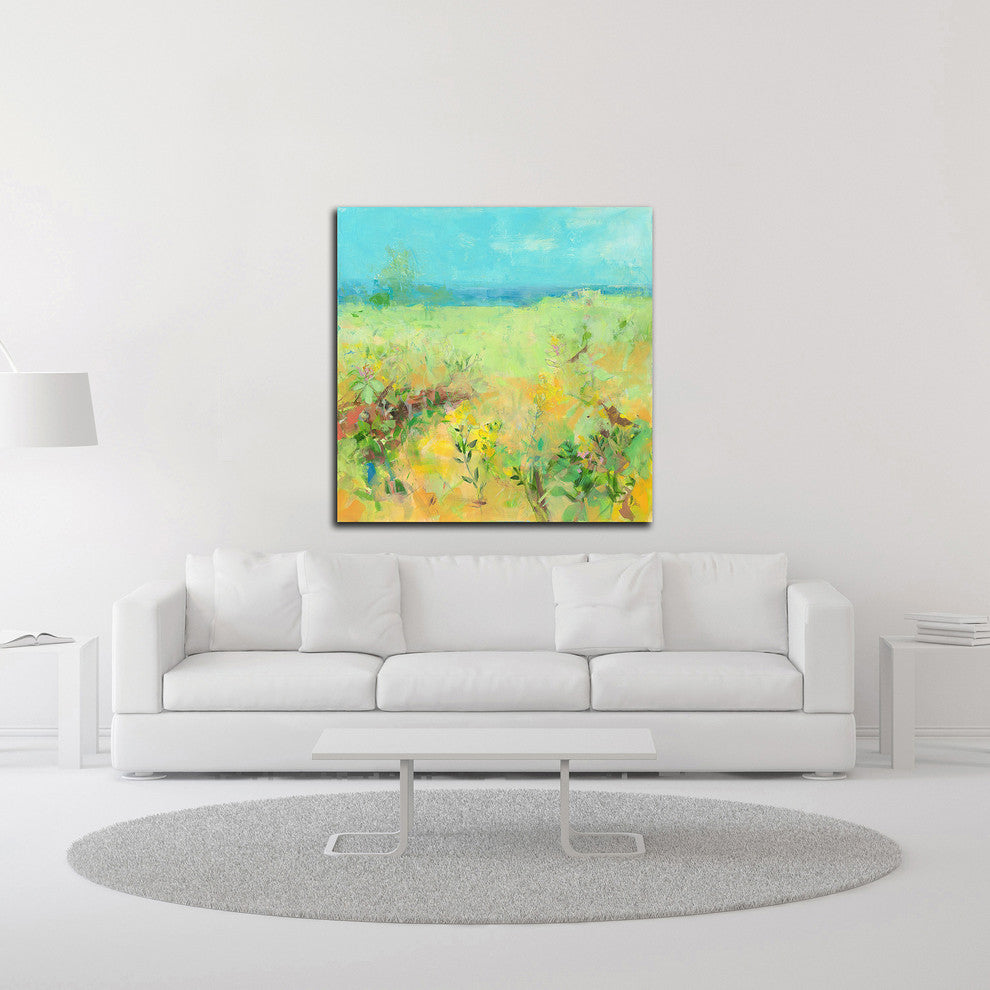 Beach Tapestry No. 2 by Angela Saxon, Print on Canvas, 16"x16"