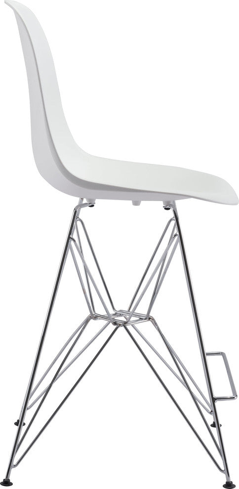 Zuo Modern Zip Counter Chair White
