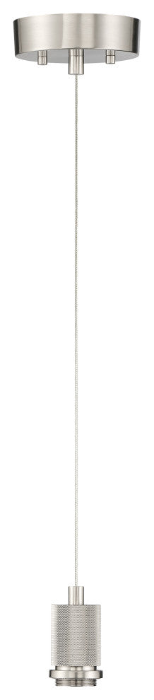 Access Port Nine 1-Light Chardonnay LED Pendant Brushed Steel