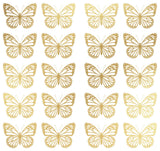 Gold Butterfly Peel And Stick Wall Decals