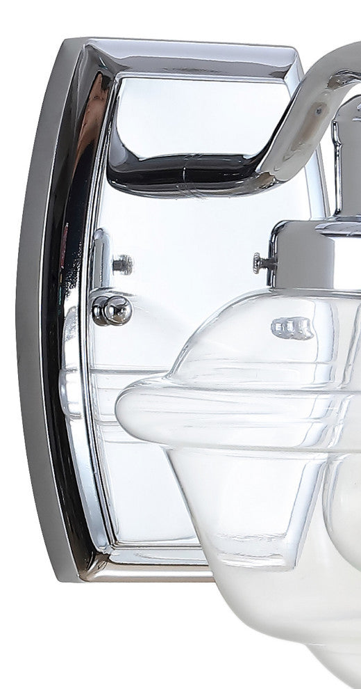 Orleans Iron LED Vanity Light, Chrome, 1 Bulb