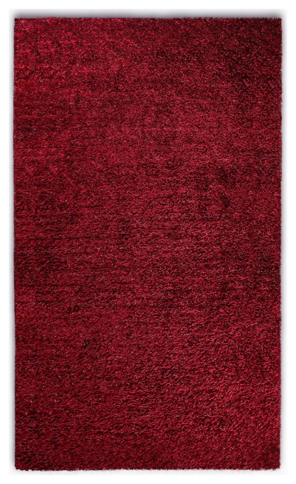 2" x 8" Burgundy Contemporary Runner Rug