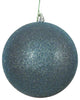 Vickerman N590762Dg 2.75" Sea Blue Glitter Ball Ornament, 12 Per Bag