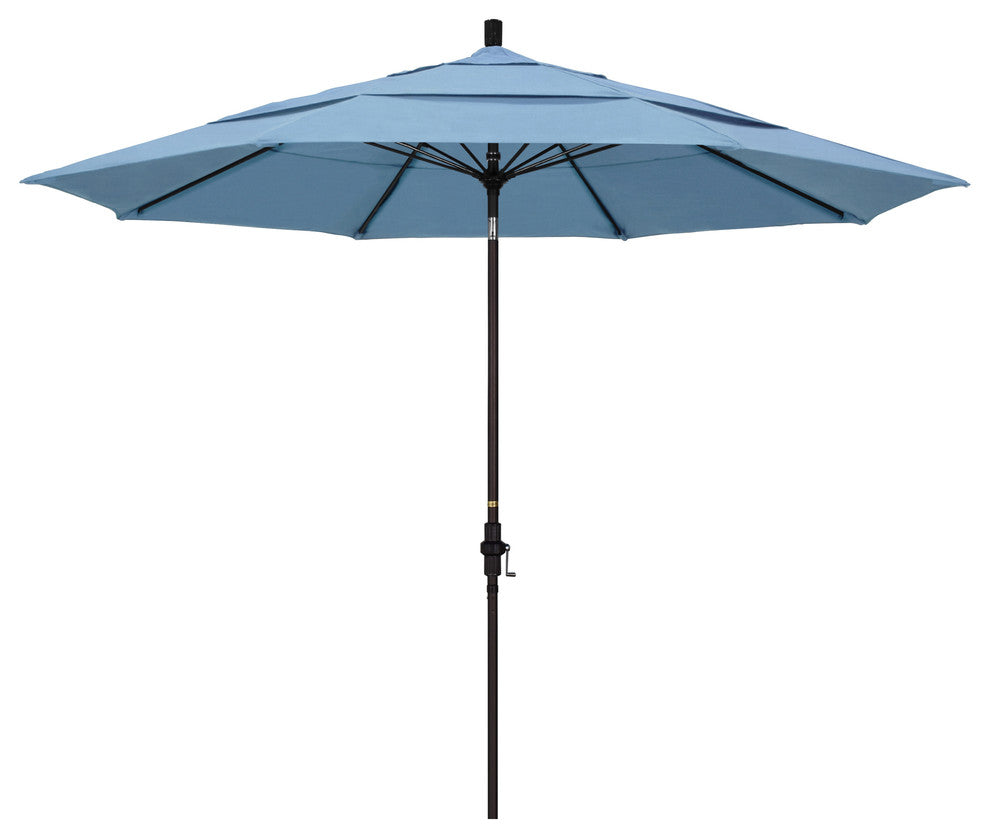 Fiberglass Umbrella Collar Tilt, Sunbrella, Air Blue, 11'
