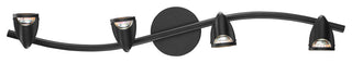Cobra, 4-Light LED Wall/Ceiling Spotlight Bar, Black, Replaceable LED