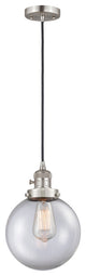 INNOVATIONS 201CSW-SN-G202-8-LED 1-Light Mini Pendant Brushed Satin Nickel