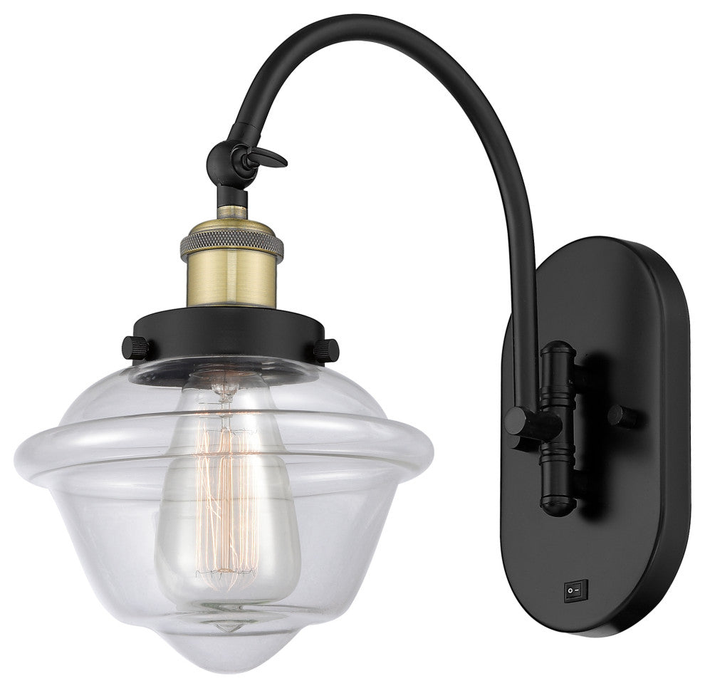 Innovations 918-1W-BAB-G532-LED Oxford 1 Light Sconce, Black Antique Brass