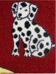 Area Rug Hook and Ladder, Nylon Stainmaster Carpet, Red, Square 5'x5'