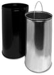 Genuine Joe Classic Round Top Receptacle 12 Gal Capacity, 29", Black