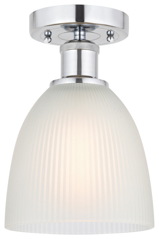 Innovations 616-1F-PC-G381 Castile 1 Light Semi-Flush Mount, Polished Chrome