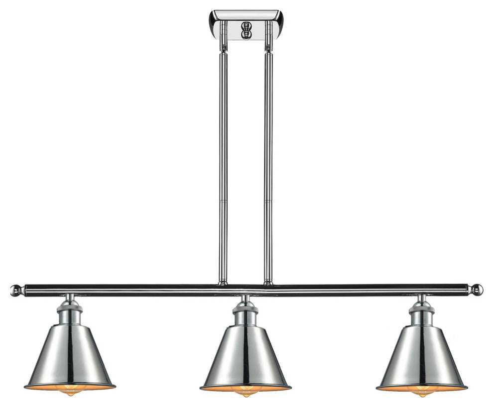 INNOVATIONS LIGHTING 516-3I-PC-M8-LED Smithfield 3 Light Island Light
