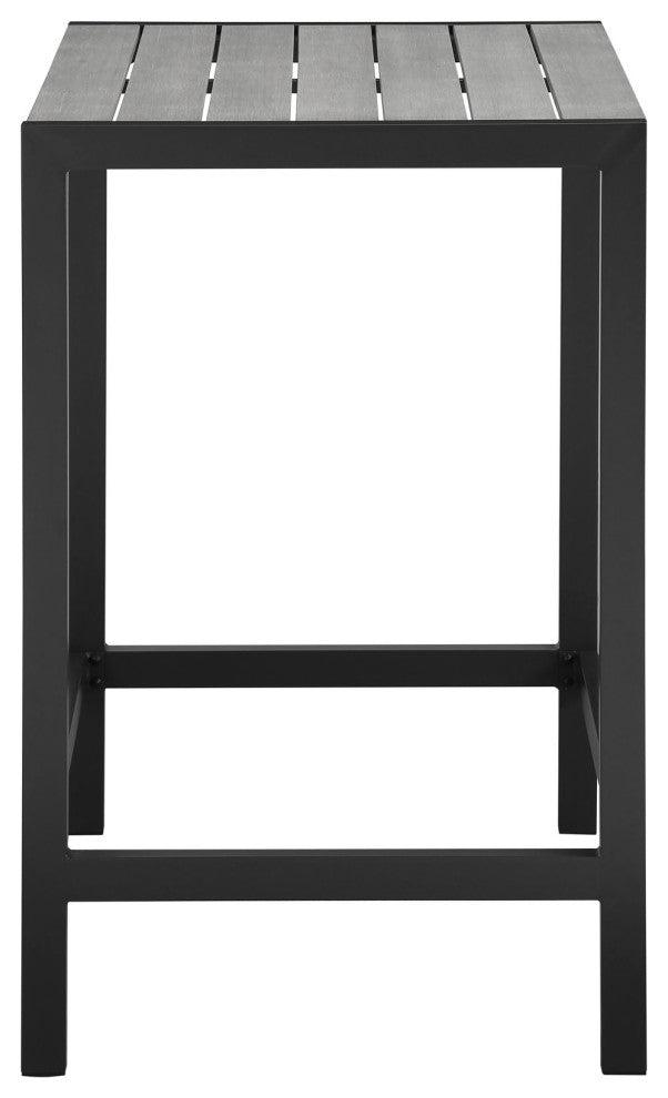 Maine 5 Piece Outdoor Patio Bar Set EEI-1755-BRN-GRY-SET