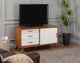 Flynn Small TV Console, Acorn/White