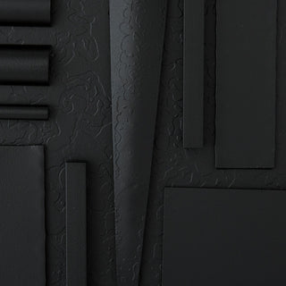 Portico Pendant, Black, Natural Iron Accent