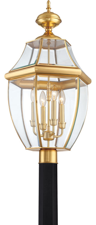 Quoizel NY9045 Newbury 4 Light 30" Tall Post Lantern - Medici Bronze