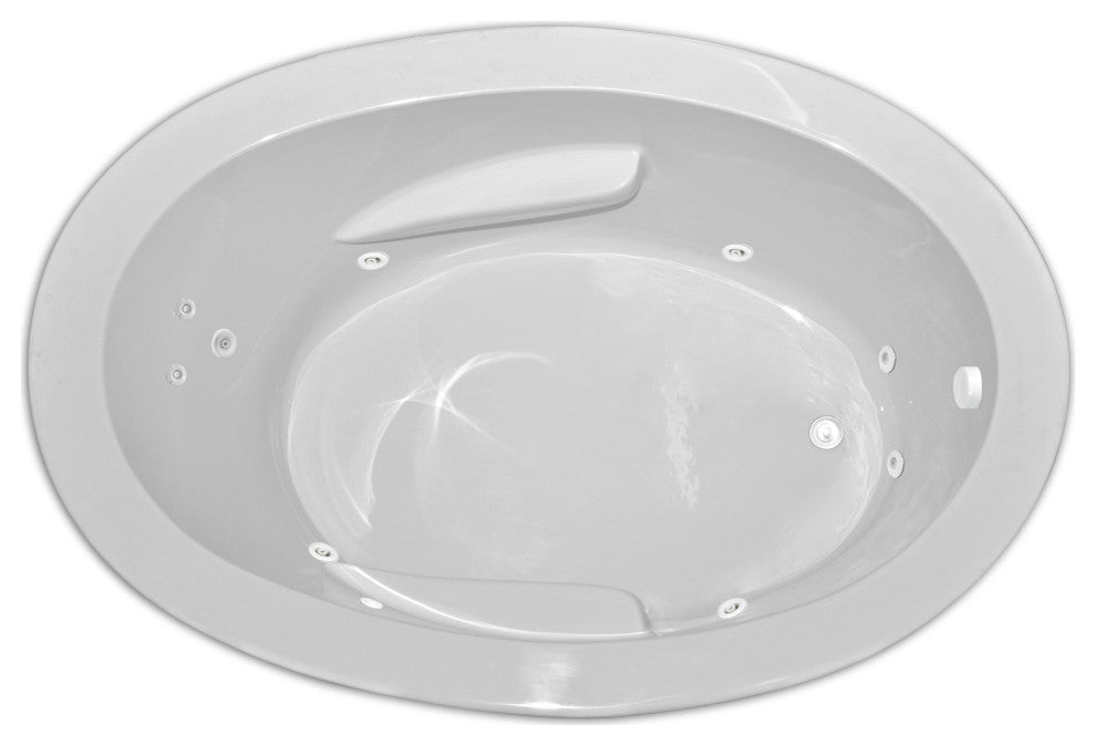 Zen Oval 60"x42" Silver Series Hydro Massage Bath