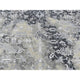 Gray Wool And Silk Broken and Erased Heriz Design Hand Knotted Rug 9'x11'10"