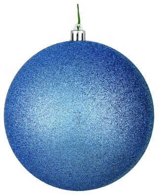 Vickerman 8" Periwinkle Glitter Ball Ornament