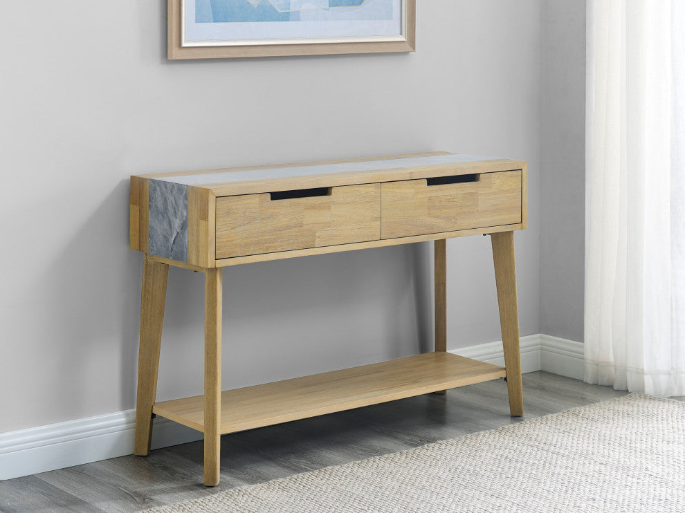 Calgary Gray Sintered Stone Sofa Table