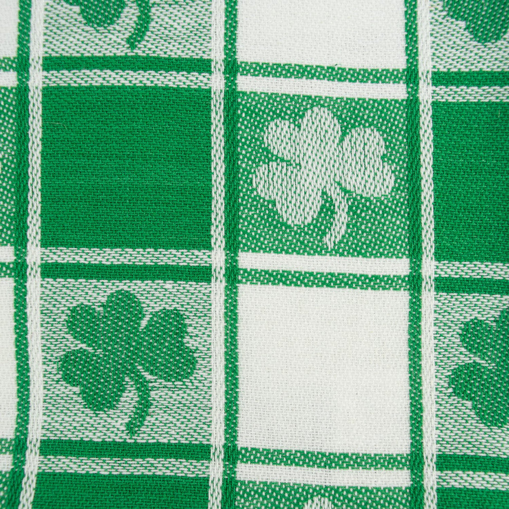 Shamrock Woven Check Table Runner 14x108"