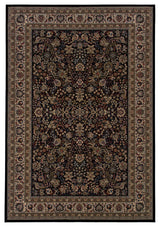Oriental Weavers Ariana Black/Ivory Oriental Indoor Area Rug 5'3"X7'9"