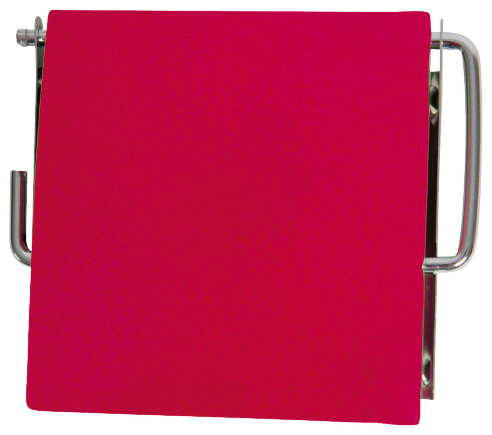 Wall Mounted Toilet Paper Holder Tissue One Roll Dispenser Finish: Fuchsia
