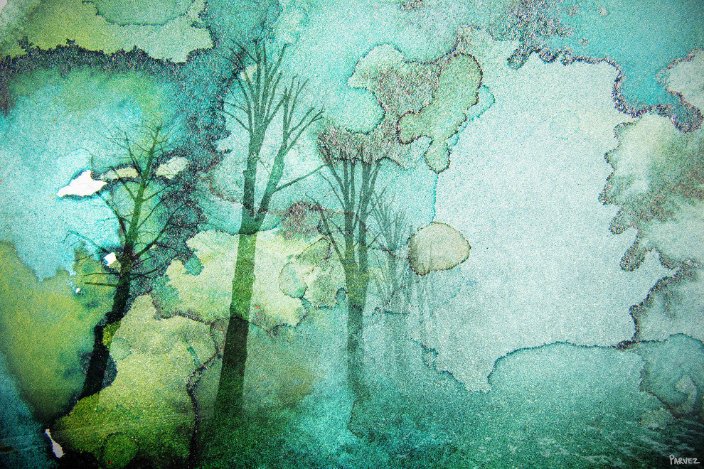 "Oceanic Watermark" Fine Art Canvas Print, 18"x12"