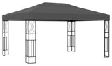 vidaXL Gazebo 9.8'x13.1' Anthracite Fabric