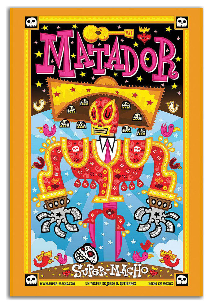 "Matador" by Jorge R. Gutierrez, Print on Canvas, 18"x27"