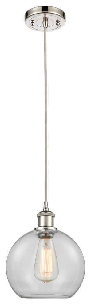Innovations Lighting 516-1P-PN-G122-8 Athens 1 Light 8" Mini Pendant