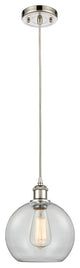 Innovations Lighting 516-1P-PN-G122-8 Athens 1 Light 8" Mini Pendant