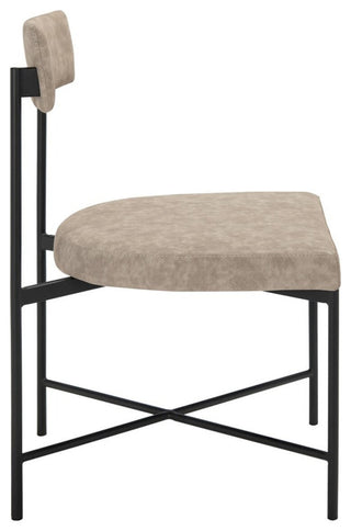 Safavieh Archer Dining Chair, Light Grey/Black