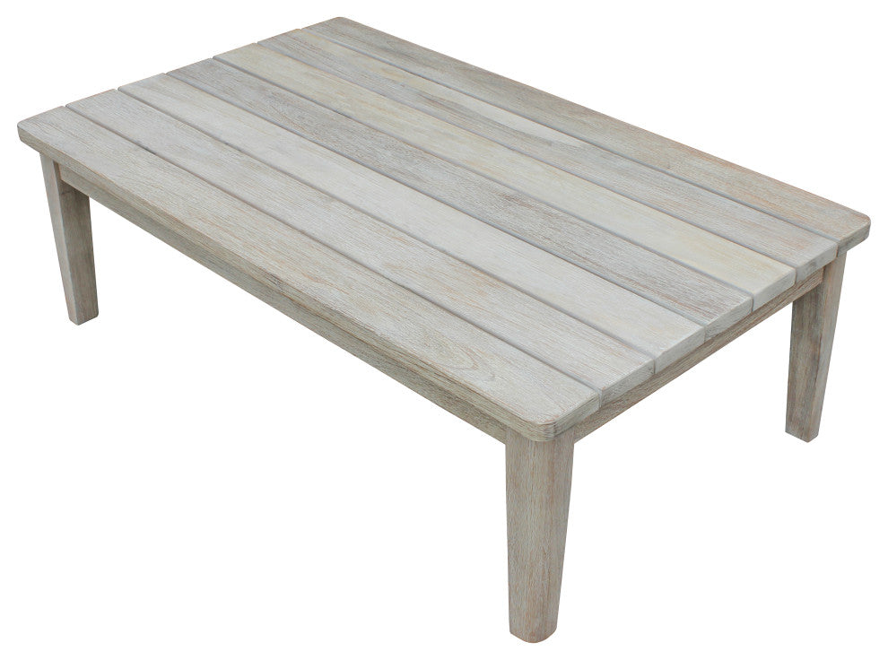 Eve 4-Piece Patio and Backyard Wood, Aluminum and Rope Conversation Set, Gray