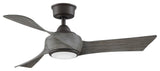 Fanimation Wrap Custom Ceiling Fan Matte Greige/Weathered Wood/LED Light, 44"