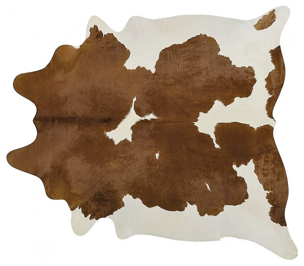Brazilian Brown and White Cowhide, Xlarge