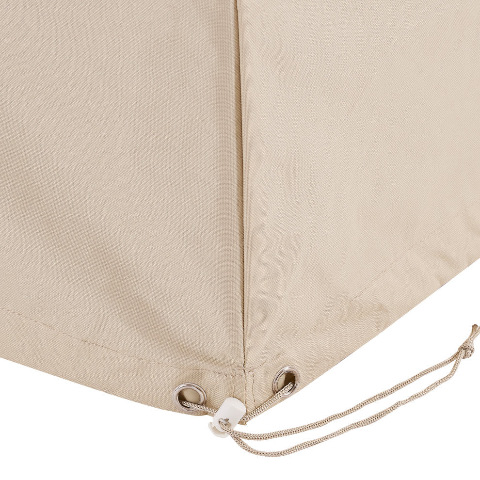 2-Piece Furniture Cover Set, Tan, 2 Chairs