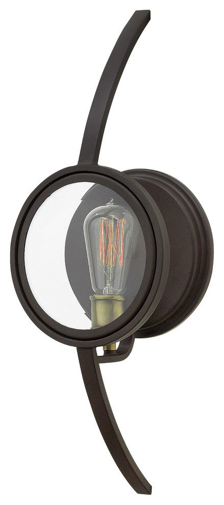 Fulham 1-Light Wall Sconce Buckeye Bronze Clear Beveled Glass