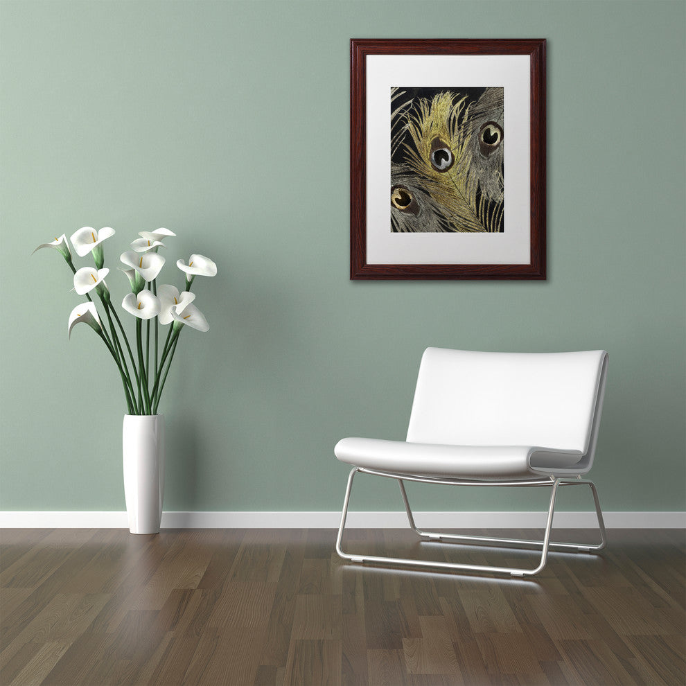 Color Bakery 'Feather Fashion II', Wood Frame, White Mat, 16x20