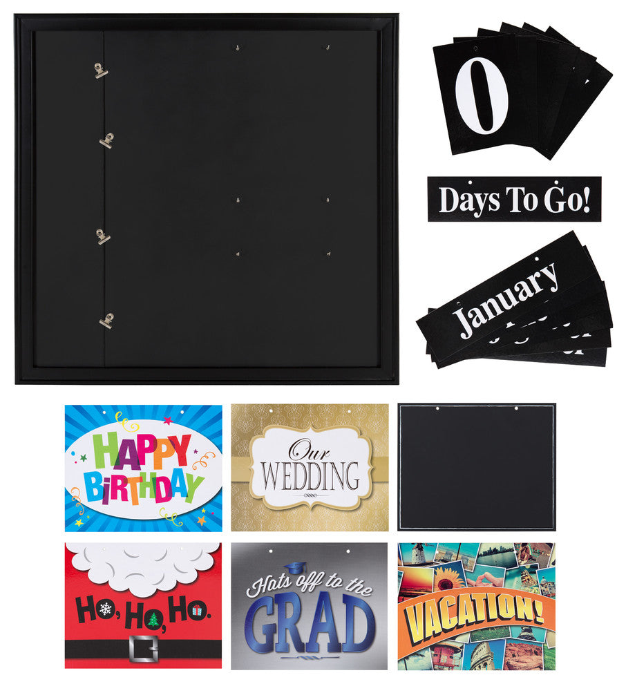 Kate and Laurel, Kayden 30 Day Countdown Collage, Black