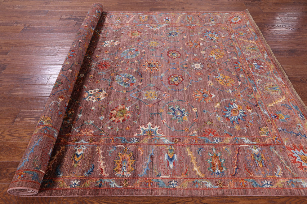 6' 10" X 10' 1" Hand Knotted Persian Tabriz Wool Rug - Q12200