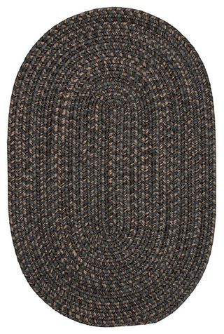 Colonial Mills Hayward HY29 Charcoal Traditional Area Rug, Oval 10'x13'